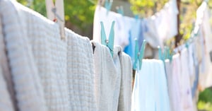 Bucato steso al sole ad asciugare